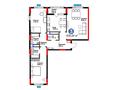 3-комнатная квартира · 109.6 м², Исатай Тайманова — Жарбосынова за ~ 75.7 млн 〒 в Атырау — фото 3