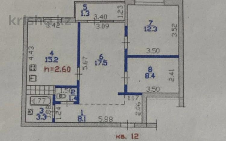 3-комнатная квартира · 67.5 м² · 2/10 этаж, мкр Шугыла 340/4 за 33.5 млн ₸ в Алматы, Наурызбайский р-н — фото 2