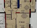 2-комнатная квартира · 69.42 м² · 2/9 этаж, Анет Баба 4 за 41.5 млн ₸ в Астане, Нура р-н — фото 4