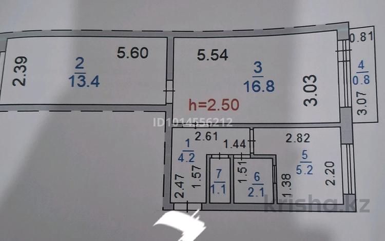 2-бөлмелі пәтер · 45 м² · 3/5 қабат, 1-ші шағым аудан, Кайрбекова — Кайрбекова-Киевская, бағасы: ~ 21.8 млн ₸ в Костанае, 1-й микрорайон — фото 2