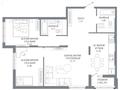 3-комнатная квартира · 75.87 м² · 3 этаж, пересечение ул. Калдаякова и ул. Жургенова — Аллея Мынжылдык за ~ 43.6 млн ₸ в Астане, Есильский р-н — фото 2