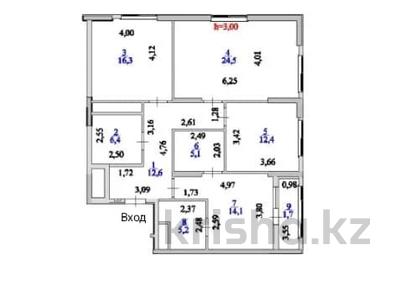 3-бөлмелі пәтер · 98.3 м² · 8/20 қабат, Турар Рыскулова 1/1 — С ключами готовая к ремонту. Горящий вариант, бағасы: 86 млн ₸ в Астане, Есильский р-н