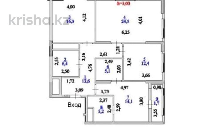 3-бөлмелі пәтер · 98.3 м² · 8/20 қабат, Турар Рыскулова 1/1 — С ключами готовая к ремонту. Горящий вариант, бағасы: 86 млн ₸ в Астане, Есильский р-н — фото 99