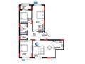4-комнатная квартира · 107.58 м², Е-321 6/2 за ~ 52.8 млн 〒 в Астане, Есильский р-н — фото 3