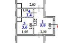 1-комнатная квартира · 38.3 м² · 2/9 этаж, Уч. квартал 305 140/1 за 22.5 млн ₸ в Жанатурмысе — фото 4