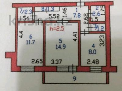 2-комнатная квартира · 52 м² · 7/9 этаж, Лесная 3 за 20.5 млн 〒 в Петропавловске