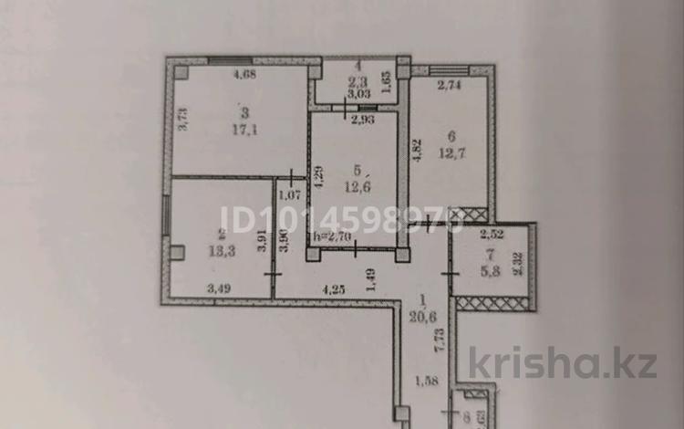 3-бөлмелі пәтер · 87.3 м² · 3/9 қабат, мкр Шымсити, Байдибек би 225 — Royal Rose мейрамхананың жанында, бағасы: 31 млн ₸ в Шымкенте, Абайский р-н — фото 2