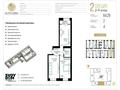 2-бөлмелі пәтер · 64.29 м² · 4/10 қабат, Улица Чингиз Айтматов, 79/1 1, бағасы: ~ 32.2 млн ₸ в Астане, Сарыарка р-н — фото 2