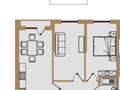 2-бөлмелі пәтер · 62.47 м² · 1/6 қабат, мкр Кайрат 377 — Микрорайон Кайрат, 377, бағасы: ~ 35.1 млн ₸ в Алматы, Турксибский р-н — фото 4
