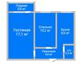 2-комнатная квартира · 50 м² · 3/5 этаж, Маяковского 115 за 22.5 млн ₸ в Костанае — фото 3