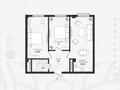 2-бөлмелі пәтер · 54.7 м² · 3/6 қабат, Тассай ш/а. 56, бағасы: 21 млн ₸ в Шымкенте, Каратауский р-н — фото 3