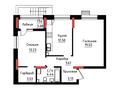 2-комнатная квартира · 61.51 м², Чингиз Айтматов 24/4 за ~ 37.8 млн ₸ в Астане, Нура р-н — фото 3