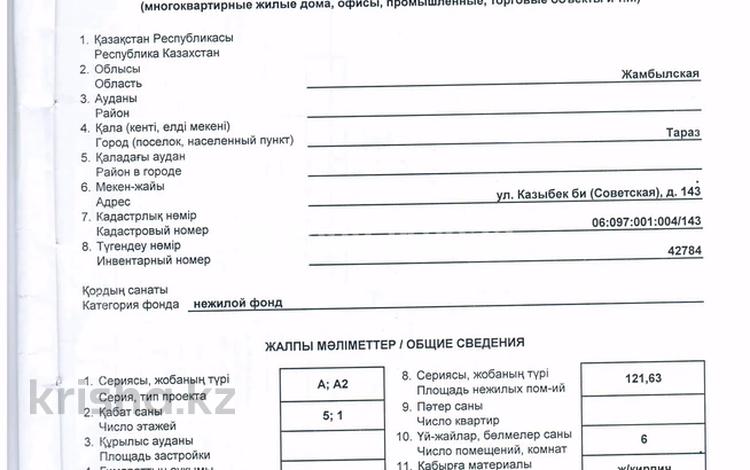 Кеңселер, дүкендер мен бутиктер, сұлулық салондары, медорталықтар мен дәріханалар, ойын-сауық · 121.63 м², бағасы: ~ 57 млн ₸ в Таразе — фото 2