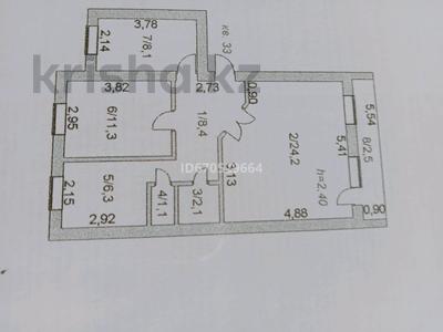 3-комнатная квартира, 64 м², 5/5 этаж, Акана сері 154 — Габдулина за 18 млн 〒 в Кокшетау