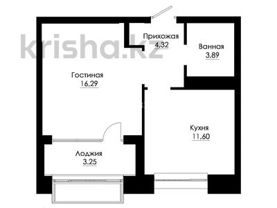 1-комнатная квартира · 40 м² · 9/12 этаж, Сыганак 15/1 — Е-305 за 32 млн ₸ в Астане, Нура р-н