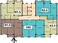 3-бөлмелі пәтер · 97.5 м² · 10/10 қабат, 40-й мкр 1, бағасы: 7.5 млн ₸ в Актау — фото 3