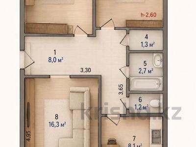 3-бөлмелі пәтер · 62.7 м² · 5/5 қабат, Абылай хана 11, бағасы: 18.9 млн ₸ в Кокшетау