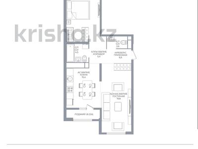 2-комнатная квартира · 80 м² · 13/16 этаж, Каныша Сатпаева 90/55Б — ЦЕНА СО СКИДКОЙ️КОМИССИЮ С ПОКУПАТЕЛЯ НЕ БЕРЕМ за ~ 59.2 млн ₸ в Алматы, Бостандыкский р-н