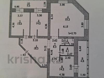 3-комнатная квартира · 120.5 м² · 4/12 этаж, Бухвр Жирау 32 за 59.9 млн ₸ в Астане, Есильский р-н