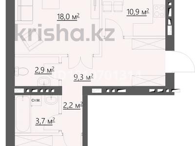 2-комнатная квартира · 63.9 м² · 3/6 этаж, ​067-й учетный квартал 4 за 24.5 млн ₸ в Караганде, Алихана Бокейханова р-н