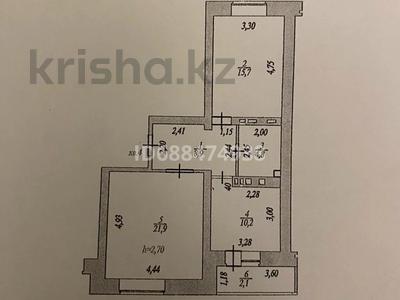 2-комнатная квартира, 64 м², 2/10 этаж, Байтурсынова 17/2 за 32 млн 〒 в Астане, Алматы р-н