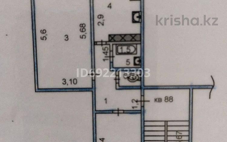 2-комнатная квартира, 52 м², 5/5 этаж, 8 мкр 16 за 20.5 млн 〒 в Шымкенте, Туран р-н — фото 2