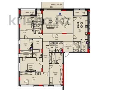 5-комнатная квартира, 246.3 м², 1/5 этаж, Жилой массив ​Ак-булак-1 за ~ 402 млн 〒 в Астане