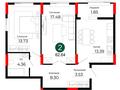 2-комнатная квартира · 62.64 м², пр. Улы Дала за ~ 35.8 млн ₸ в Астане, Нура р-н — фото 3