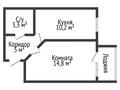 1-бөлмелі пәтер · 35 м² · 6/6 қабат, Юбилейный 31, бағасы: 18.5 млн ₸ в Костанае — фото 9