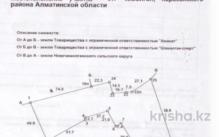 Жер телімі · 72 сотық, Шамалған, бағасы: 50 млн ₸ в Шамалгане — фото 2