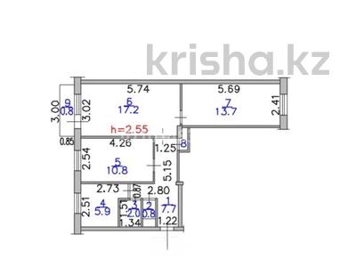 3-бөлмелі пәтер · 59.5 м² · 5/5 қабат, Добролюбова 43, бағасы: 16 млн ₸ в Усть-Каменогорске
