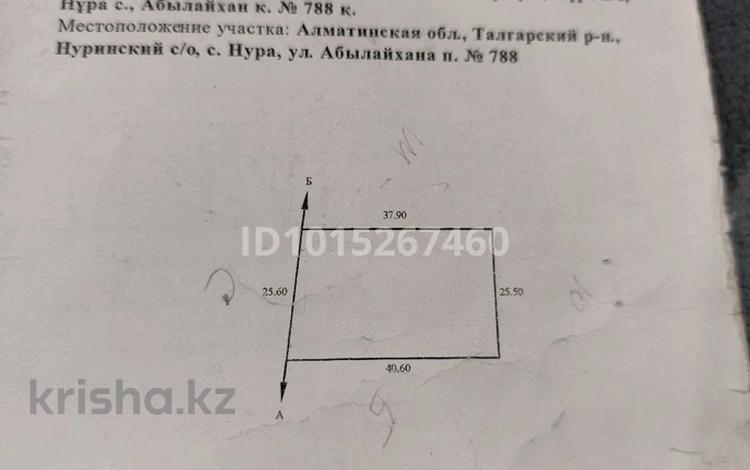 Участок · 10 соток, Абылайхана 778 — Вдоль трассы за 5.5 млн ₸ в Нура — фото 2