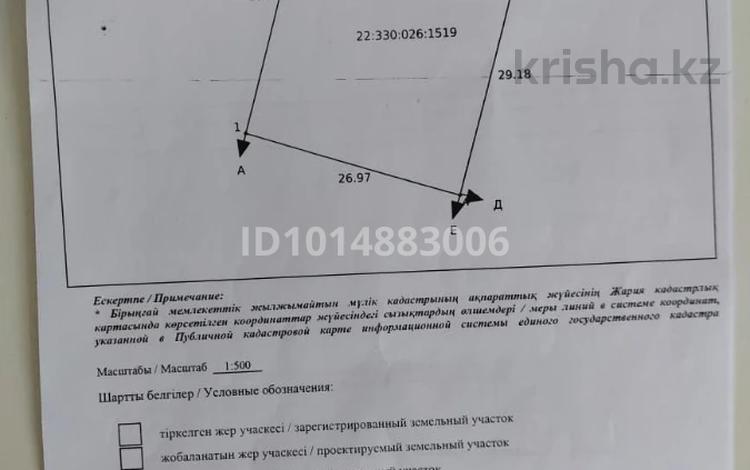 Участок · 0.8 га, мкр Нуртас за 20 млн ₸ в Шымкенте, Каратауский р-н — фото 2