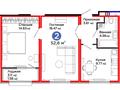 2-комнатная квартира · 52.6 м², Е 652 18 за ~ 26.7 млн 〒 в Астане, Есильский р-н — фото 3