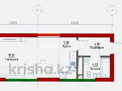 1-комнатная квартира · 34 м² · 4/9 этаж, Халиуллина участок №132 за ~ 25 млн ₸ в Алматы, Медеуский р-н