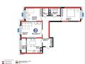 3-бөлмелі пәтер · 83.48 м² · 7/16 қабат, Калдаякова 30 — Парк Металлургов, бағасы: 44.6 млн ₸ в Шымкенте, Туран р-н — фото 3