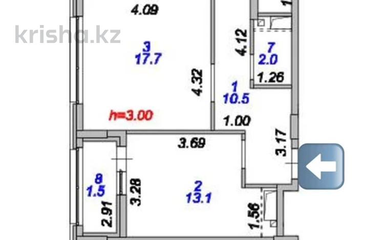 2-комнатная квартира · 66.8 м² · 11/18 этаж, Туран 39 за 52 млн ₸ в Астане, Нура р-н — фото 13