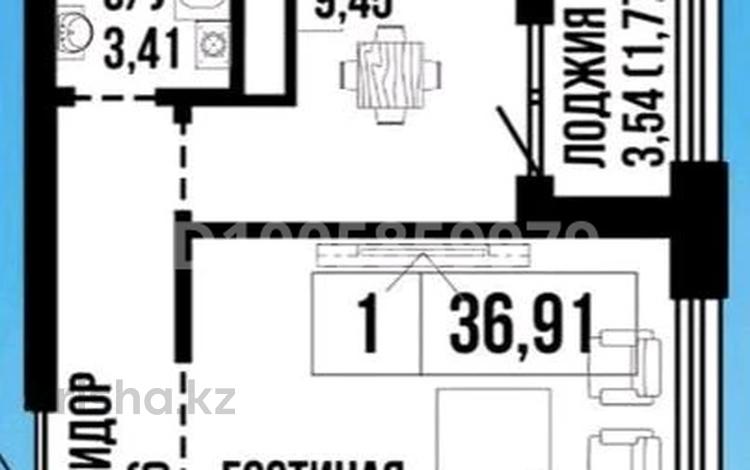 1-комнатная квартира · 37 м² · 6/15 этаж, Байтурсынова 28/1 — А426 за 24 млн ₸ в Астане, Алматы р-н — фото 2