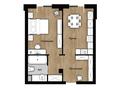 1-комнатная квартира · 43.78 м², мкр Таугуль-3, Шаймерденова 32 за ~ 44.7 млн 〒 в Алматы, Ауэзовский р-н — фото 2