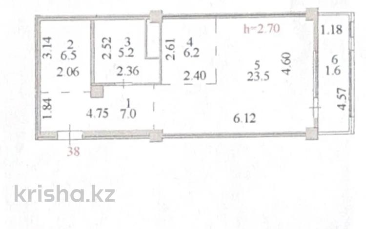 1-комнатная квартира, 50 м², 10/14 этаж, Е 54 5