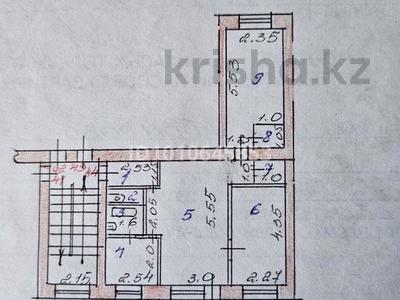 3-бөлмелі пәтер · 55 м² · 4/5 қабат, Жаңа қала ш/а., Пр.Нуркена Абдирова — Ориентир Юбилейный / 26 квартал, бағасы: 20.9 млн ₸ в Караганде, Казыбек би р-н