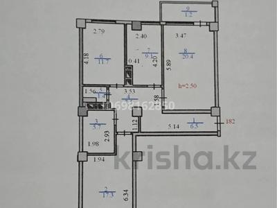 3-бөлмелі пәтер, 82.3 м², 8/14 қабат, Женис 26а — Алиби Жангельдин, бағасы: 34.7 млн 〒 в Астане, Сарыарка р-н