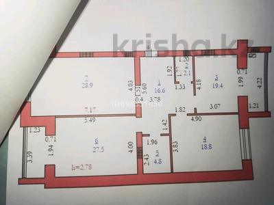 3-комнатная квартира · 118.1 м² · 2/5 этаж, мкр. Алтын орда, Микрорайон Батыс 19 Л корпус 1 — Smart Bilim, гипермаркет Анвар, Анага тагзым, гостиница Коктобе за ~ 35 млн ₸ в Актобе