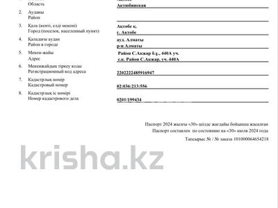 Участок · 10 соток, Район с.Акжар 440А за 3.2 млн 〒 в Актобе, мкр Акжар