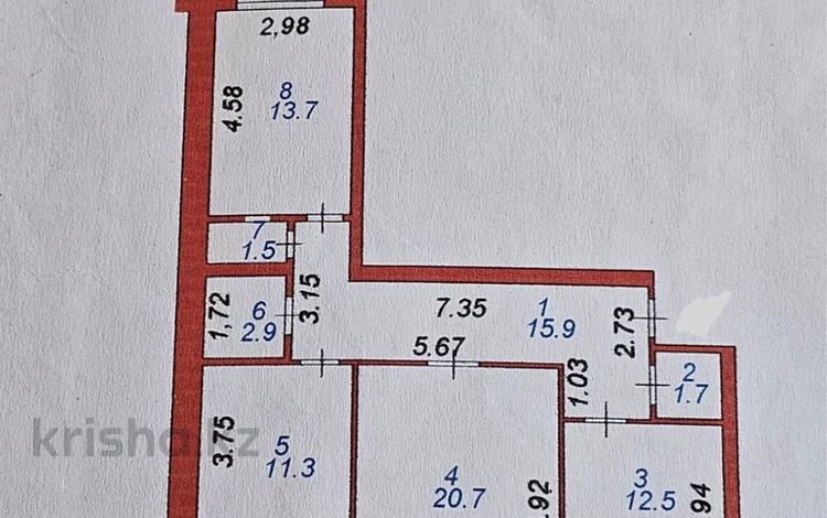 3-бөлмелі пәтер, 81 м², 3/10 қабат, Дукенулы 37/2, бағасы: 26 млн 〒 в Астане, Сарыарка р-н — фото 2