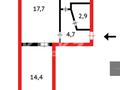 2-комнатная квартира · 46.1 м² · 3/5 этаж, Майкудук, Майкудук, 13й микрорайон 19 за 90 000 ₸ в Караганде, Алихана Бокейханова р-н — фото 14
