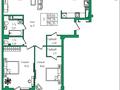 3-бөлмелі пәтер · 115.44 м² · 4/9 қабат, Ильяса Есенберлина 92, бағасы: ~ 52.4 млн ₸ в Усть-Каменогорске