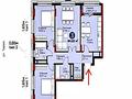 3-бөлмелі пәтер · 85 м² · 11/17 қабат, Кенесары 54 — Тараз, бағасы: 54 млн ₸ в Астане, р-н Байконур — фото 2