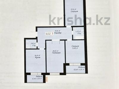 3-комнатная квартира · 100 м² · 10/16 этаж, Чингиз Айтматов 57 — 400.000 тг за квадрат метр за 39.9 млн ₸ в Астане, Нура р-н