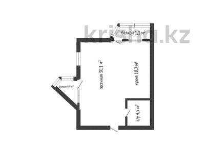 1-комнатная квартира · 47 м² · 3/9 этаж, Назарбаева за 16.5 млн ₸ в Кокшетау